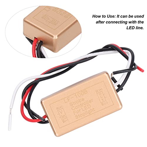 Controlador estroboscópico 12V y relé intermitente de alta sensibilidad para faros LED 3