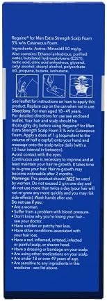 Regaine For Men Extra Strength Foam, Hair Growth & Stops Hereditary Hair Loss, Contains Minoxidil, 1 Unit x 73ml