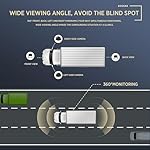 ASLONG 4K Backup Camera 4CH Dash Cam with 10.36" Quad Split Touch Screen & 4 AHD Front Rear Sides View Camera w/DVR Recording Music Video Playback Avoid Blind for RV Semi Trailer Truck Van - Image 5