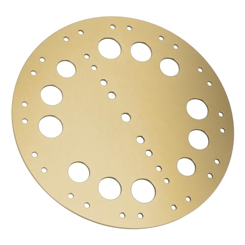 Freediving Bottom Plate, Aluminum Alloy Dive Equipment, Wear Resistant, Improved Stability, Easy to Install, Sea Water (Gold)