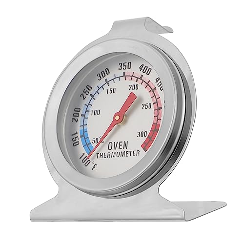 PRETYZOOM Essential Kitchen Gadget Hanging Oven Thermometer 50-300? Range Digital Cooking Thermometer for Baking Grilling Roasting