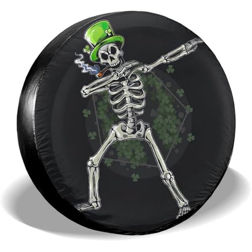 Muertos Vivientes Jugando con Calaveras Geniales Cubiertas De Las Ruedas Durable Neumático Repuesto Cubierta Sunscreen Funda Coche Vehículo Rueda Funda Universal para Vehículo Camión 15inch