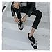 TUK Black/White Suede Creeper Sneaker Shoes for Women and Men, D Ring Lace Up Shoes | US Women 9 / Men 7