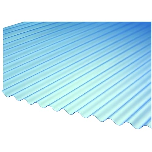 Image of Corrugated Roofing Sheet 660 x 2400mm – Translucent PVC Plastic Roof Panel for Shed, Garage & Carport Roofing