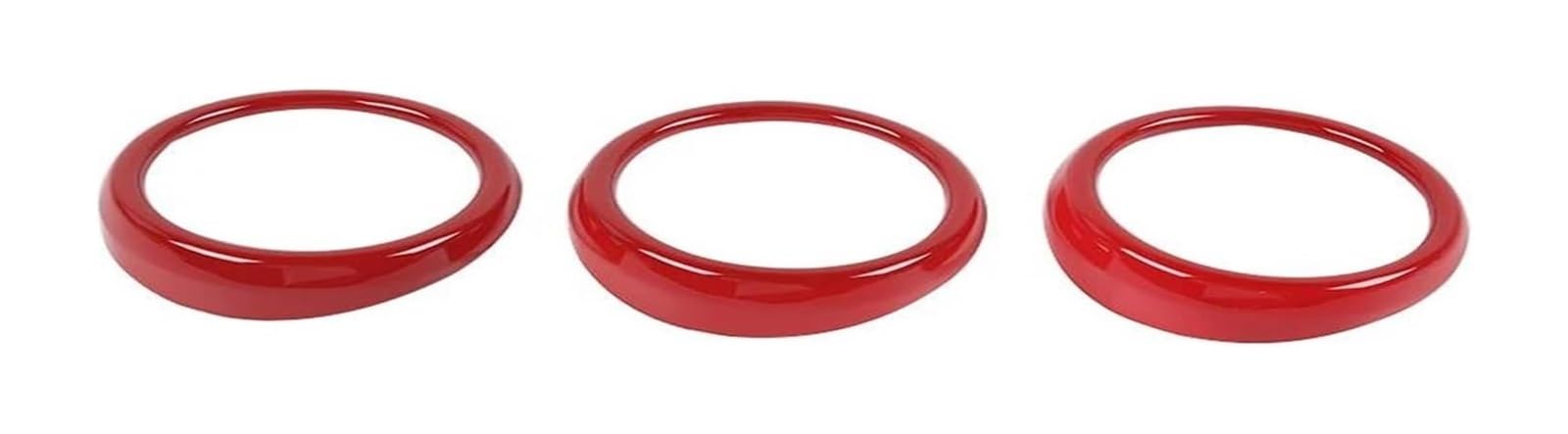 Air Vent Outlet For Mustang 2015+ ABS Car Dashboard AC Air Conditioning Vent Outlet Decoration Cover Trim Interior(Red)