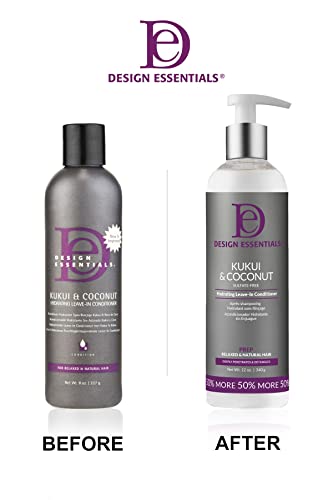 Design Essentials Kukui And Coconut Hydrating Leave-In Conditioner Sulfate Free 340 G / 12 Oz #TOP3