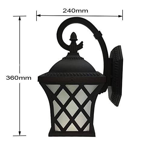 Plafonnier extérieur rétro blanc chaud pour sublimer l'entrée de votre villa - 5