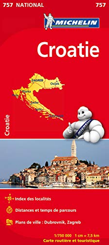 Télécharger Carte national Croatie - N°757 l'echelle : 1/750000 Gratuit