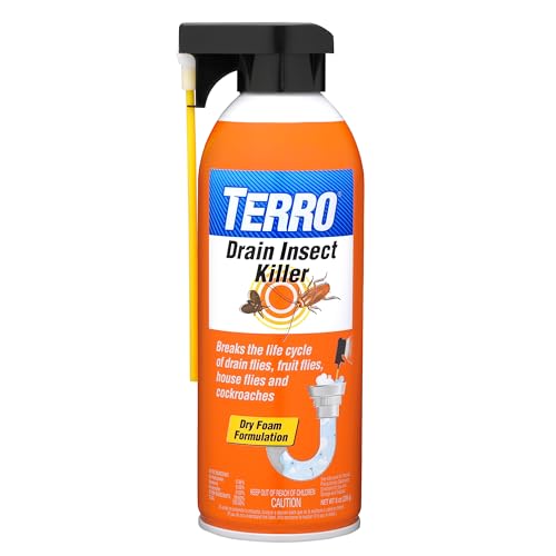 Comparison: Best Insecticide For Drain Flies 4 TERRO Drain Insect Killer - T590 Drain Fly Killer Spray - Foam Treatment for Fruit Flies, House Flies, and Cockroaches