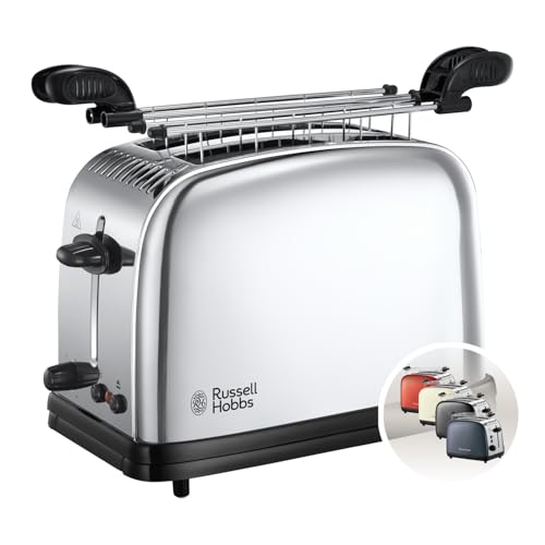Russell Hobbs Tostadora Victory - 2 Ranuras Cortas y Anchas, Tostador para 2 Rebanadas, Bandeja...