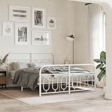 Lattes et pieds en métal : le sommier en métal est équipé de lattes et de pieds centraux en métal pour garantir à votre matelas le soutien et la transpiration nécessaires.