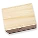TWISTED ENVY Large Unfinished Wood Box with Hinged Lid and Front Clasp for Arts, Crafts, Hobbies and Home Storage, 10.62
