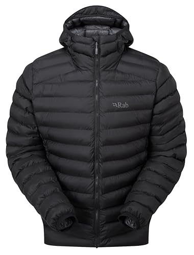 Rab Men's Cirrus Alpine Jacket - Lightweight Insulated Coat for Climbing & Mountaineering - Black - Medium