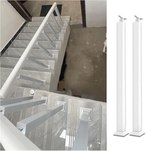 Image of 10Pack 60cm (23.6in) Adjustable Railing System, 270° Internal Support Column with Flat Base & Screw Kit, Perfect for Height 65105cm ils