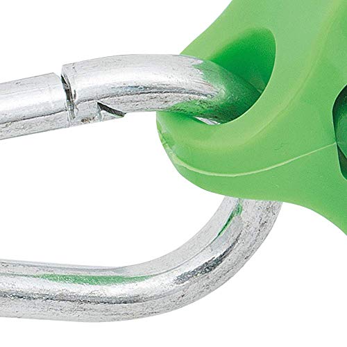 Image of Peakworks Tool Tethering System, 1-15 /16 inch x 9 /16 inch Flat Clamp, HDPE, Green, V8561601