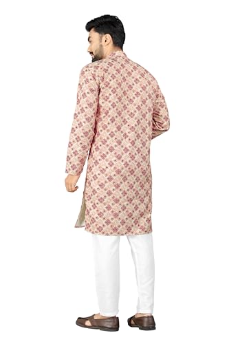 Image of Trustous Kurta Pyjamas set for Mens | Pyjamas with kurta PRINTED and classis look |KURTA Pyjamas SET