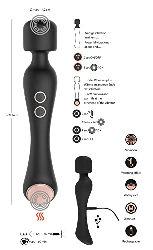 CUPA Warming Wand Massage Stick Schwarz One Size - Afbeelding 5