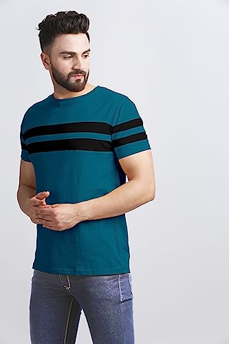 Image of AUSK T-Shirt for Mens Double Stripes on Chest