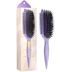 Bounce Curl Volume EdgeLift Brush - Curly Hair Brush for Root Lift Volume and Definition - Purple