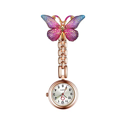 Image of Aroncent Nurse Fob Watch Collection: Medical Professional Lapel Pin-On Pocket Watches with Second Hand - Various Styles and Colors for Healthcare Workers