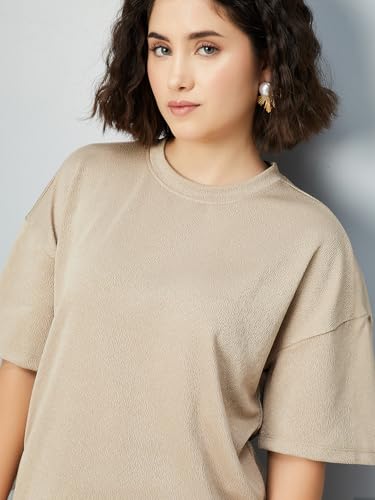 Image of Max Women's Solid Regular Fit T-Shirt