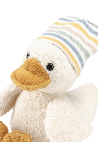 Sterntaler Spieltier, Kuscheltier mini Ente Edda Lou mit Beanie Mütze, Trösterchen für Jungen und Mädchen