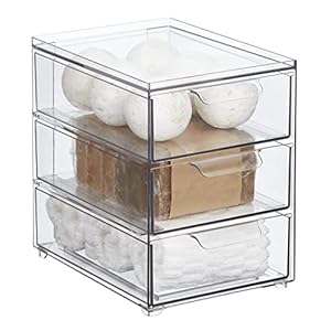 mDesign Plastic Stackable Organizer...