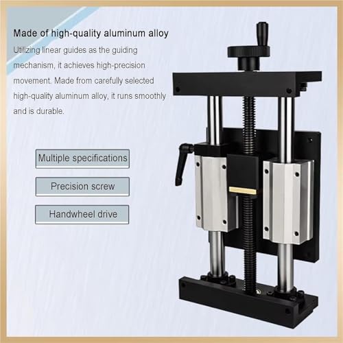 Siłownik liniowy, prowadnica szyny stołowej, ręczna platforma przesuwna do routera CNC, skok 100 mm/200 mm/400 mm, system podnoszenia osi Z
