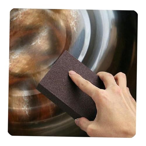 HONITANO 5 Piezas Esponjas de Limpieza Mágica para Cocina Unidades Esponja Desincrustante de Nanoalúmina con Corindón para Utensilios y Superficies sin Rayar para Hogar Color Aleatorio