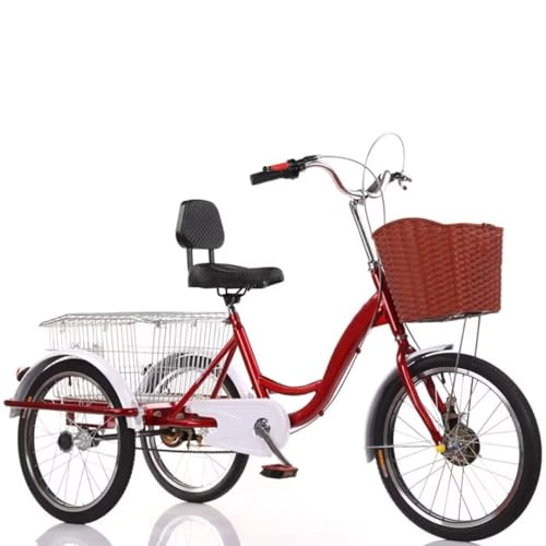 Lastenfahrrad mit großem Stahlkorb, Rikscha-Dreirad mit Pedalen,...