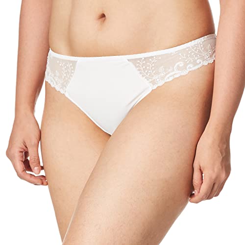 Preisvergleich Produktbild Simone Perele Delice Damen Tanga Panty, Weiß, 3 US / Medium