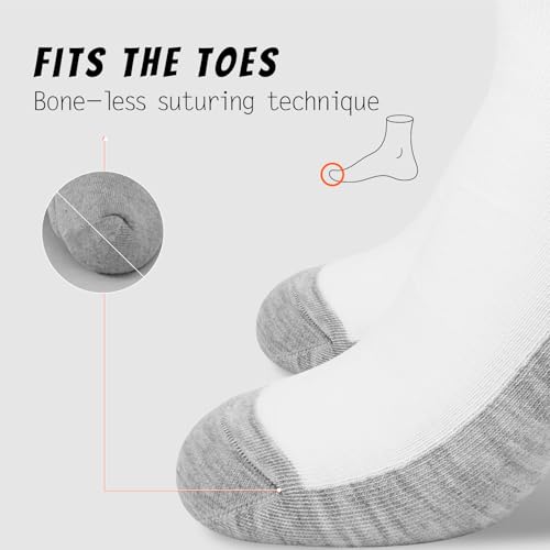 Socks for Men, Cotton Crew Boot Socks Moisture Wicking Athletic Men for Hiking Running Cycling,8 Pairs/12Pairs3