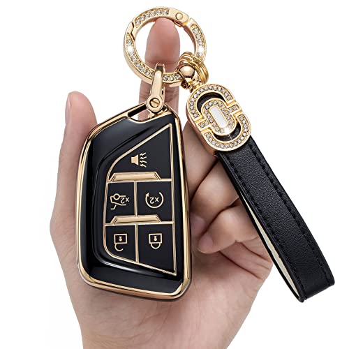 Tpu Key Fob Case Cover Suitable For 2020 To 2022 Cadillac Ats Ct5 Ct6 Xt4 Xt5 Xts Smart Remote Fob Key #TOP10