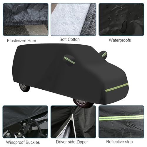 Housse de voiture VW T4 1995-2004 bâche extérieure imperméable 210D - 3