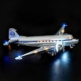 Hilighting Upgraded Led Light Kit Compatible with LEGO Douglas DC-3 PAN AM Airliner Building Set, Lights Decoration Compatible with LEGO 11378 (Model Not Included)