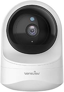 wansview Baby Monitor Camera, 1080PHD Wireless Security Camera for Home, WiFi Pet Camera for Dog and Cat, 2 Way Audio, Night Vision, Works with Alexa Q6-W