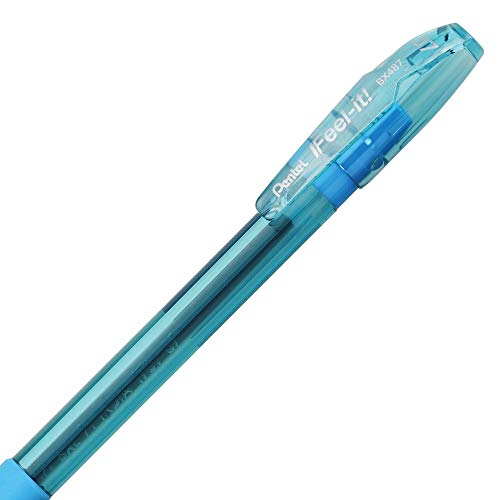 Caneta Esferográfica Feel It Pentel 0.7Mm Azul, Pentel, Sm/Bx487-S, Azul