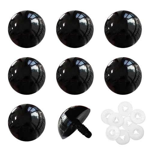 TOAOB 8pcs 30mm Large Safety Eyes for Amigurumis Black...