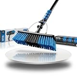 NTG TELESKOP WASCHBÜRSTE – Robuste Teleskopbürste für Fenster, Wintergarten & Solaranlagen – 4,6 m oder 7 m Länge mit Wasseranschluss & Seifenspender für effektive PV Anlage Reinigung