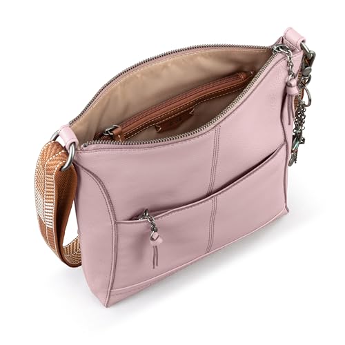 Image of The Sak Lucia Leather Crossbody Purse - Premium Leather Women's Handbag for Everyday & Travel - Cross Body Bag With Zipper