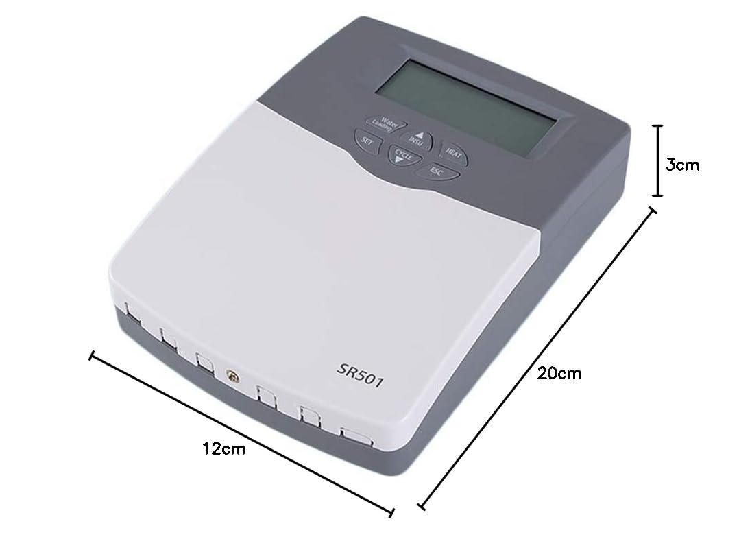 FP-TECH FP-SR501 Centralina di Gestione Pannello Solare Termico Acqua Calda, Bianco