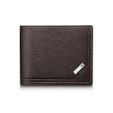 Taille portable : ce portefeuille pour homme est conçu pour mettre vos objets essentiels dans un portefeuille. Il mesure environ 11,8 x 9,5 x 1 cm / 4,65 x 3,74 x 0,39 pouces, de sorte que vous pouvez le porter avec vous partout où vous allez, et glissez-le dans votre poche ou votre sac sans problème