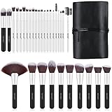 Refand Makeup Brushes 31 Piece Professional Makeup Brush Set Premium Kabuki Foundation Blending Brush Face Powder Blush Concealers Eye Shadows Make Up Brushes Kit with PU Leather Case