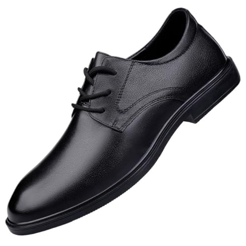 Men's Lace up Genuine Leather Dress Shoes Oxfords Fashion Hollow Out Comfortable Business Formal Shoes British Style for Summer