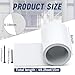 Yaocom White Grey Aluminum Flashing Roll Roof Flashing, Prevents Roofing Stains, Aluminum Roll Flashing Weatherproofing Garden Roof Strip for Moss Prevention(6inch X 50ft)