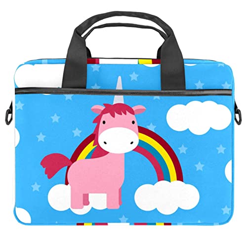 Maletín de portátil de unicornio azul de 13 a 14.5 pulgadas para ordenador y tablet