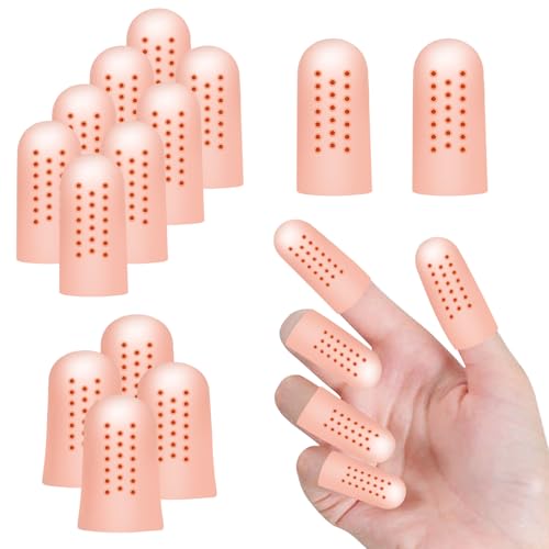 SUNNIFLY Proteggi Dita e Piedi Antisfregamento - Elastico e Morbido, Comfort Traspirante (14 Pezzi) - Guarnizioni in Silicone per Sport, Lavoro, Artrosi - Riduce Attrito, Vesciche e Dolori