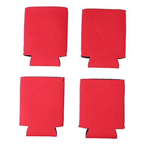 Bierhoes 2 Kleuren Opvouwbare Bierkoeler Set Van 4 Premium Opvouwbare Mouwen (Rood) - Image 8