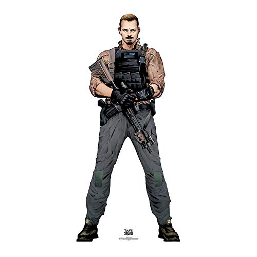 Star Cutouts Rick Flag Suicide Squad Life Size Cardboard Cut Out, Multi-Colour