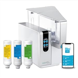 AquaTru Classic Smart Countertop Water Purifier | App-Connected 4-Stage Reverse Osmosis System Removes 84 Contaminants Including Forever Chemicals, Lead & Fluoride | Tracks Filters | No Plumbing